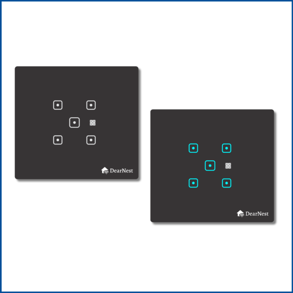 Smart Touch Switch Board | Size : 2M | 5 Switch Control