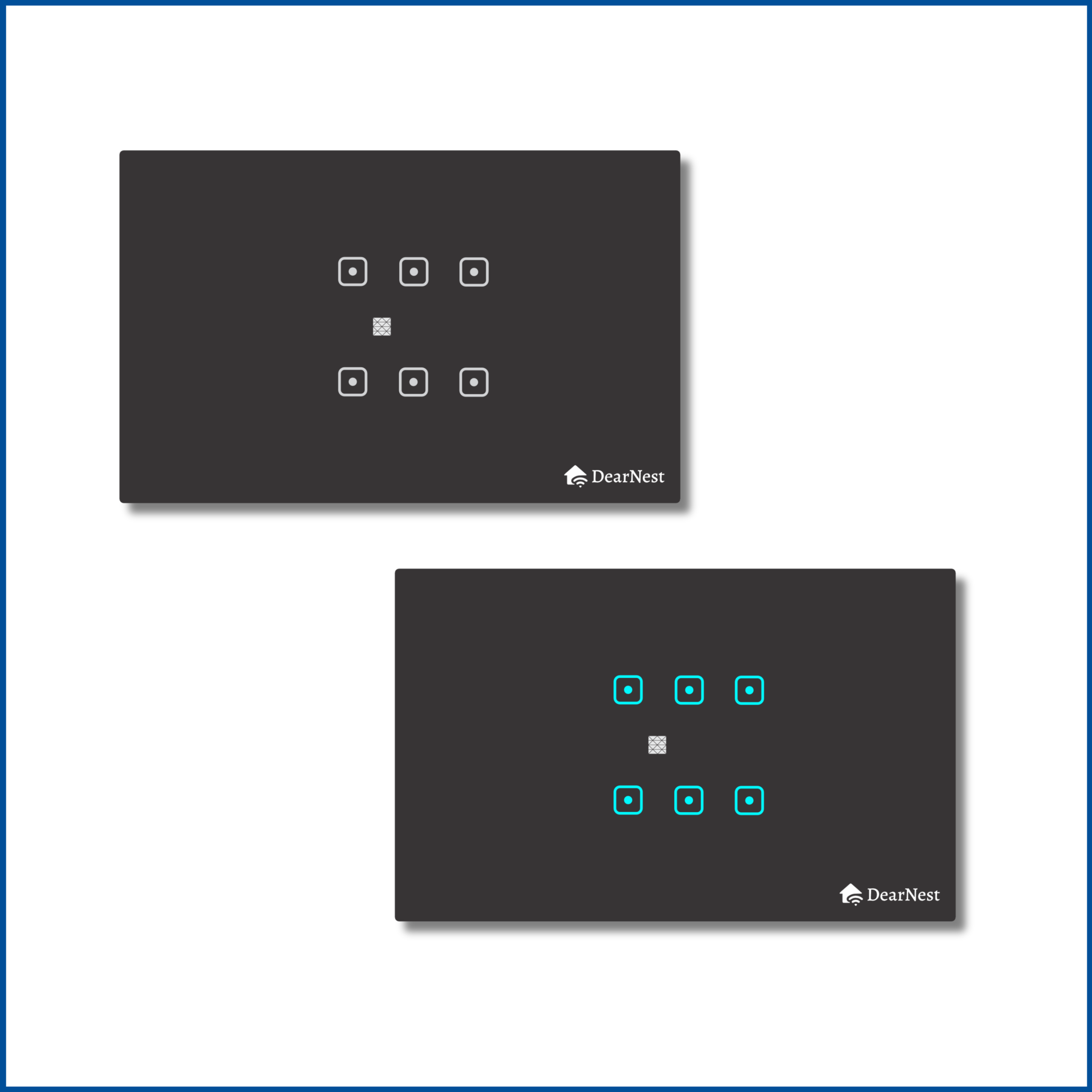 Smart Touch Switch Board | Size : 4M | 6 Switch Control