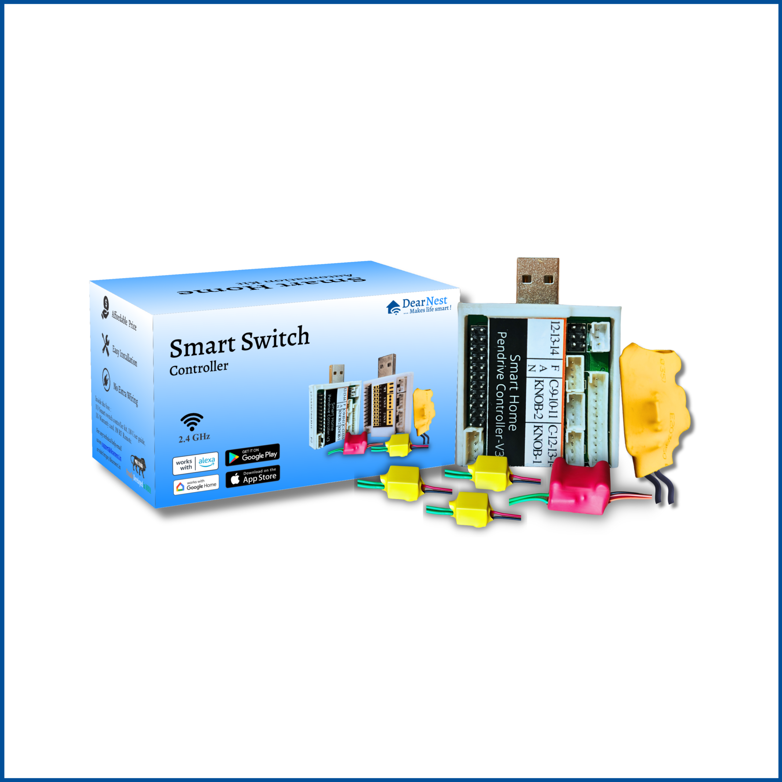 Smart Switch | 3 Switch 1 Fan Control Module