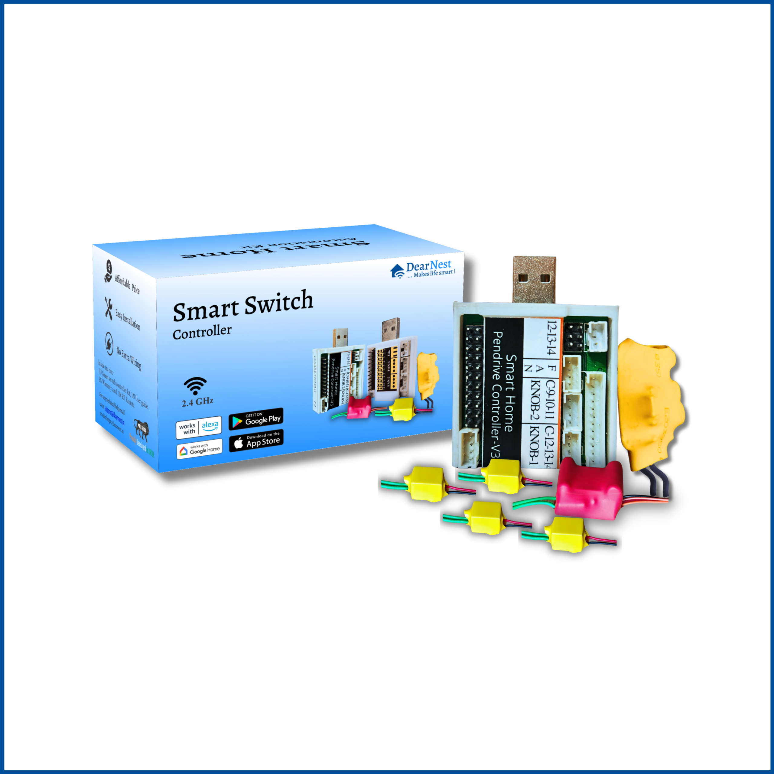 Smart Switch | 4 Switch 1 Fan Control Module